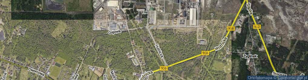 Zdjęcie satelitarne Hutnicza ul.